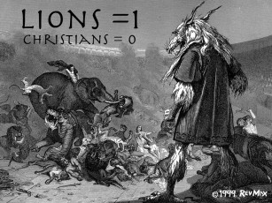 Lions = 1, Christians = 0